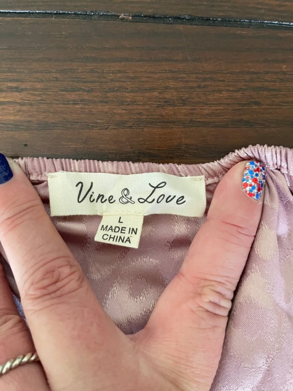 Vine & Love Dress Backless Blush Pink Maxi Length Spaghetti Strap Slit Wrap L - Picture 9 of 10